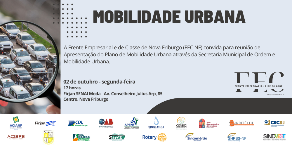 FEC-NF convida para reunião sobre Mobilidade Urbana